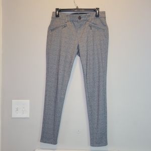With & Wisdom Zip Pocket Skinny Pants, Gray and Black